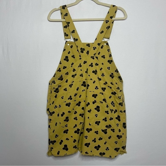 Entro Boho Leopard Pinafore Jumper Overalls Mini Dress - Picture 9 of 15